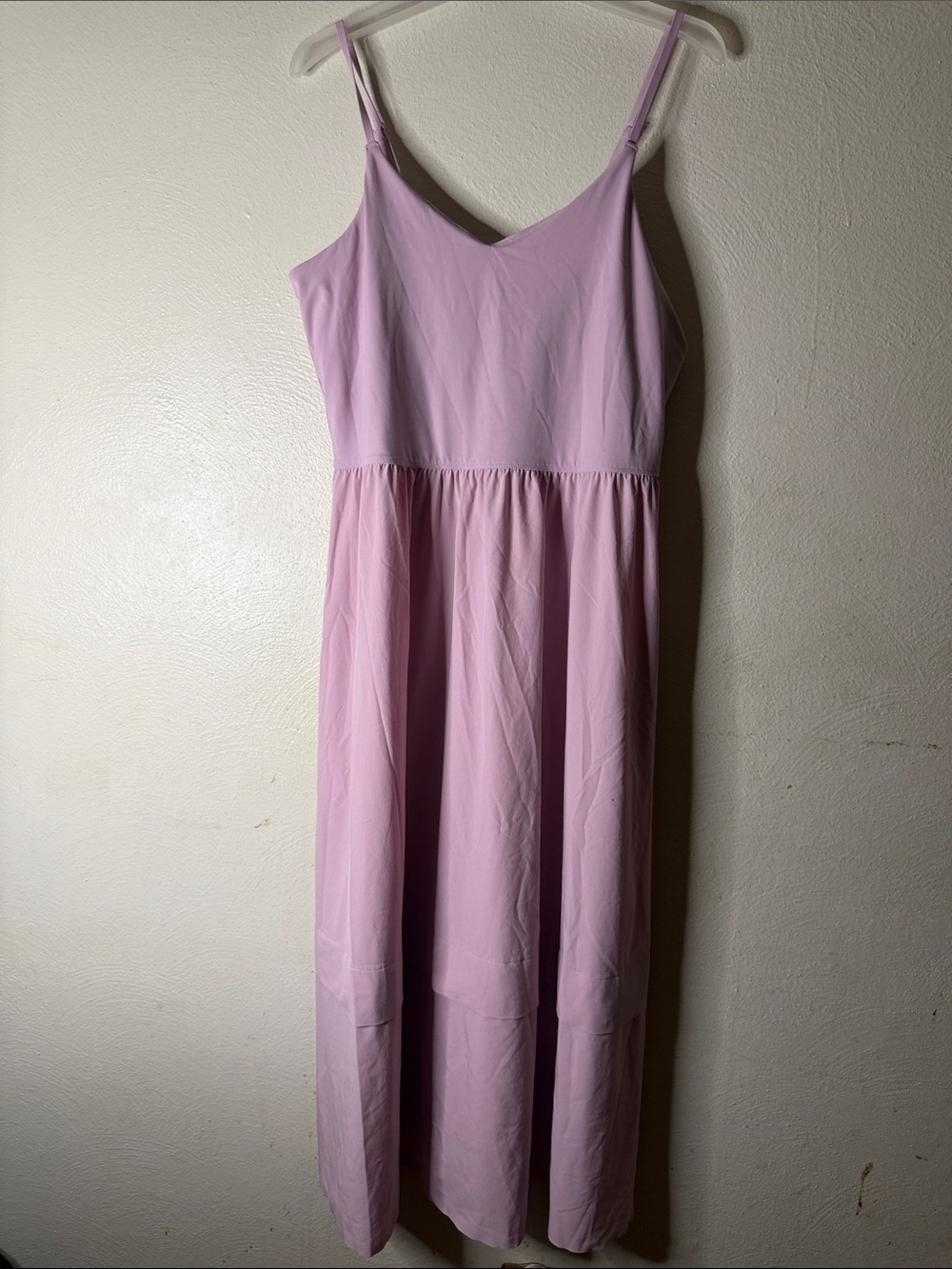 Athleta mauve  V-Neck Spaghetti Strap Maxi Dress